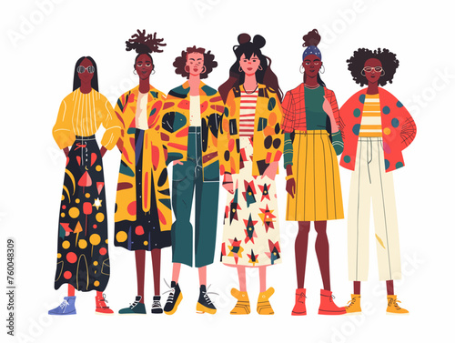  A fashion show showcases diverse models showcasing clothing that celebrates various cultures and body types. 
