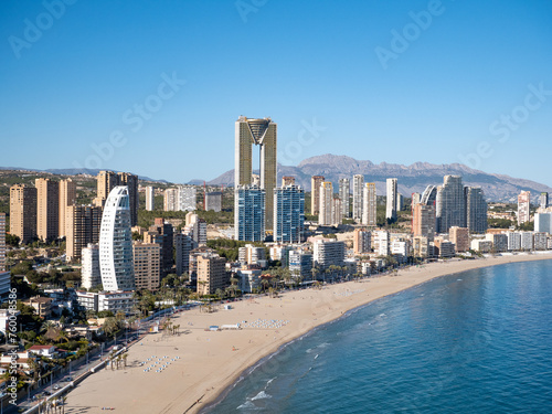 Benidorm Poniente Beach skyline © 1 MEDIA
