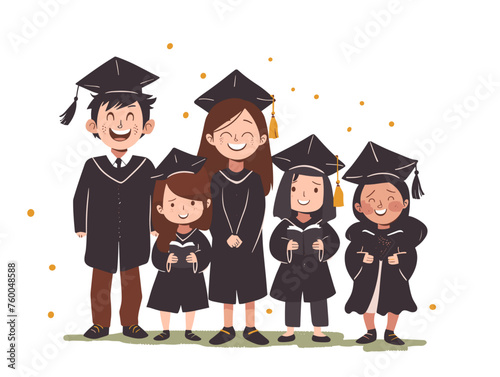  A group of friends take one last picture together before embarking on their separate paths. 