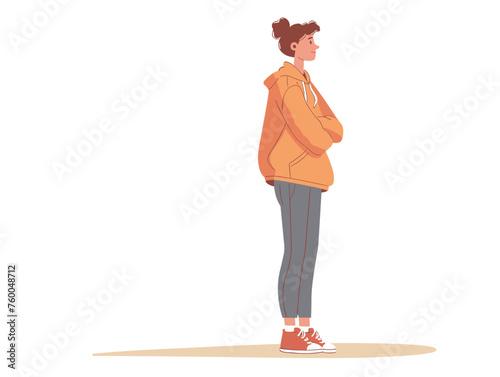 A hesitant individual steps onto the stage ready to embark on a new venture in their public speaking journey. 