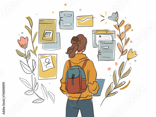  A person checks their social media feed with a critical eye questioning the information presented and seeking reliable sources. 