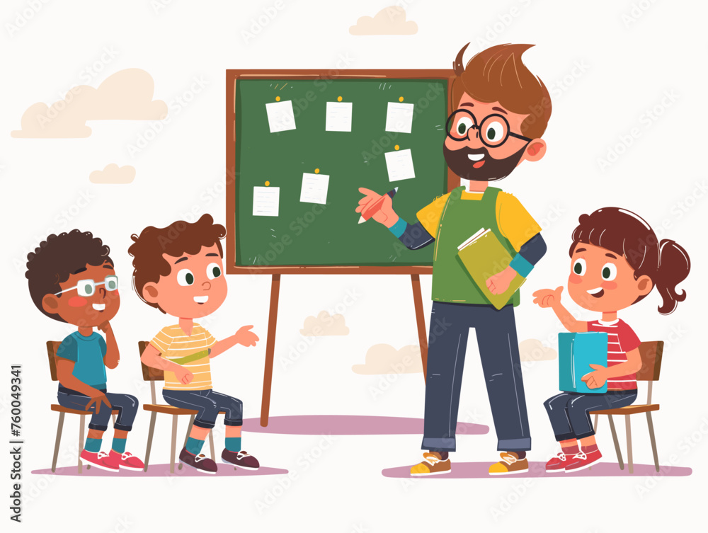 A teacher patiently explains a challenging concept to their students their dedication ensuring no one is left behind. A teacher patiently explains a challenging concept to their students their dedication ensuring no one is left behind.
