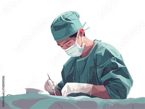  A surgeon operates with unwavering focus their hands steady and precise as they perform a life-saving procedure. 