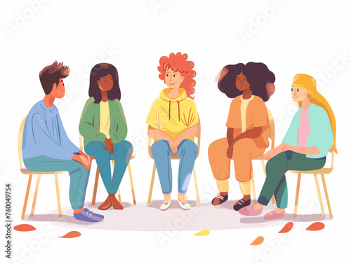  A young person attends a support group for LGBTQ+ youth finding comfort and connection with others who share their experiences. 
