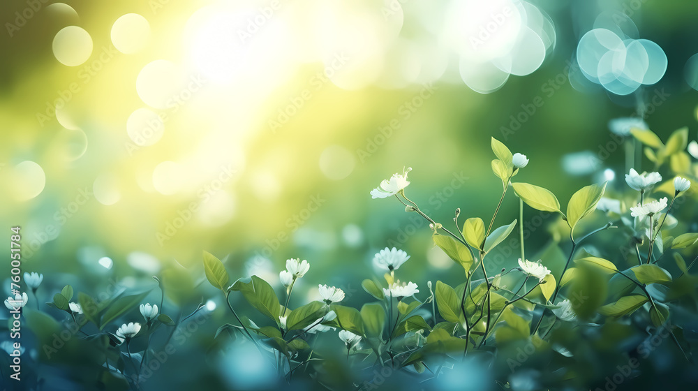 Soft blurred natural background with bokeh Soft blurred natural background with bokeh