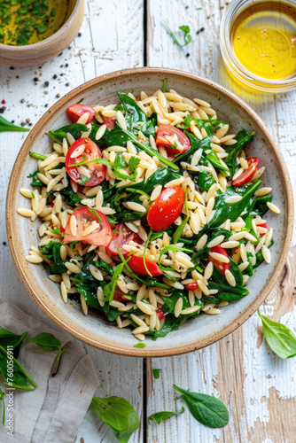 Delicious Bowl of Orzo with...