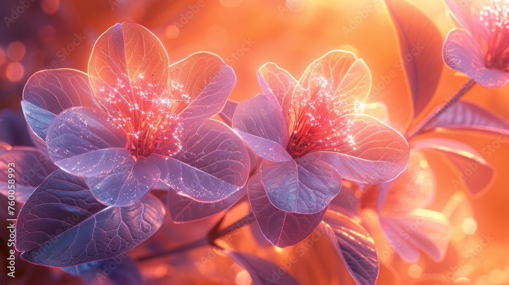a close up of a bunch of flowers on a branch with sunlight shining through the leaves on the other side of the flower. a close up of a bunch of flowers on a branch with sunlight shining through the leaves on the other side of the flower.
