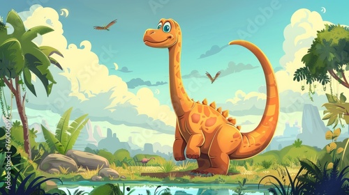 cartoon dinosaur.