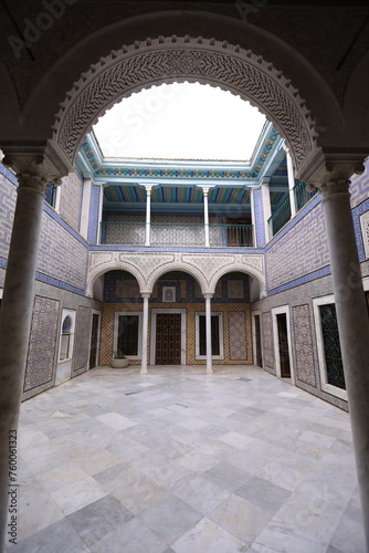 the facade of the mosque tunisi photo