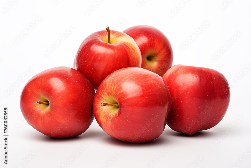 red apple on isolated white background red apple on isolated white background