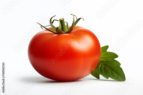 fresh tomato isolated white background