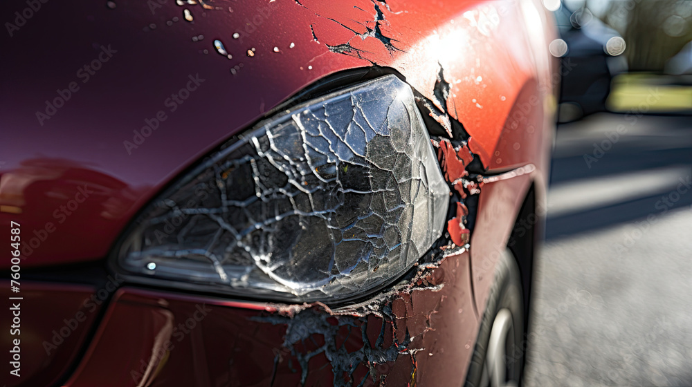 Accident Damage car - obrazy, fototapety, plakaty 