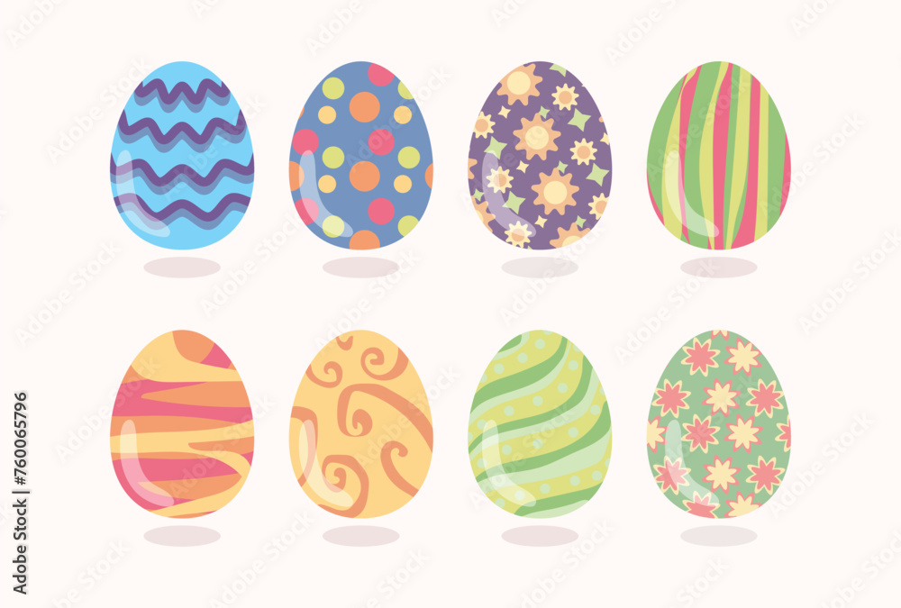 Easter Day Eggs Illustrations