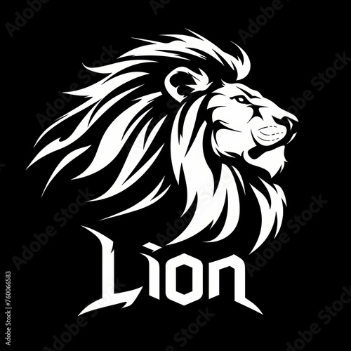 Powerful Lion Brand Logo with Unique Design Generative AI