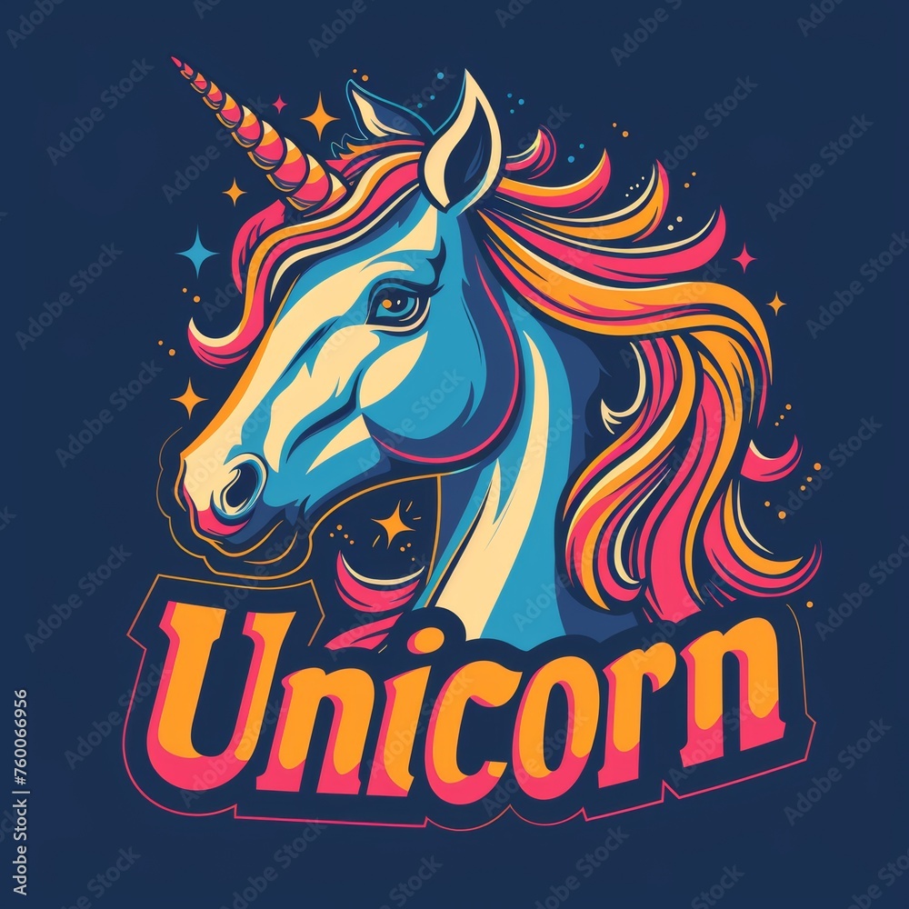 Magical Unicorn A Brand Logo Generative AI