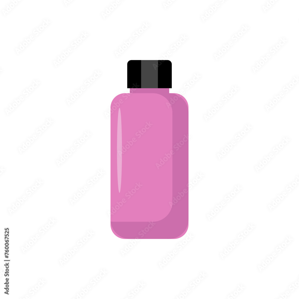 Small Medicine Purple Syrup Bottle Vector Illustration Small Medicine Purple Syrup Bottle Vector Illustration
