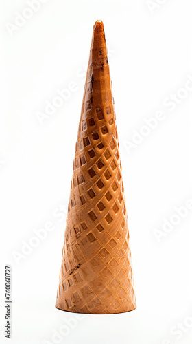 Empty ice cream cone Isolated on white background