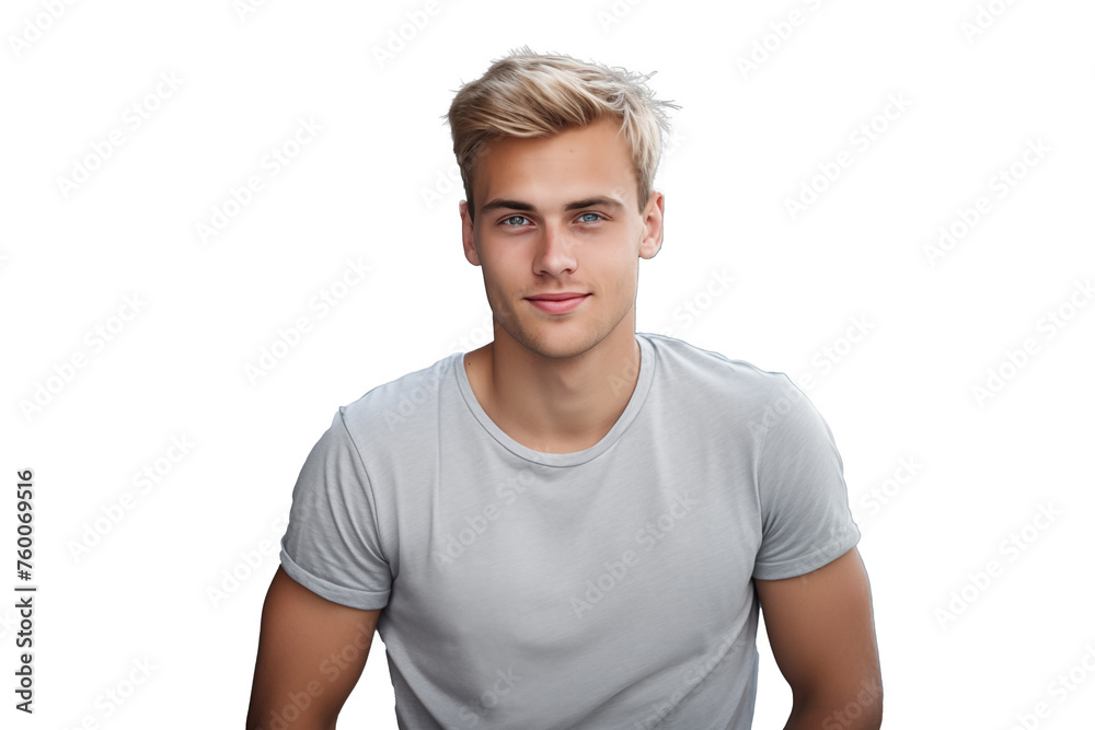 Young handsome blonde man on isolated chroma key background Young handsome blonde man on isolated chroma key background