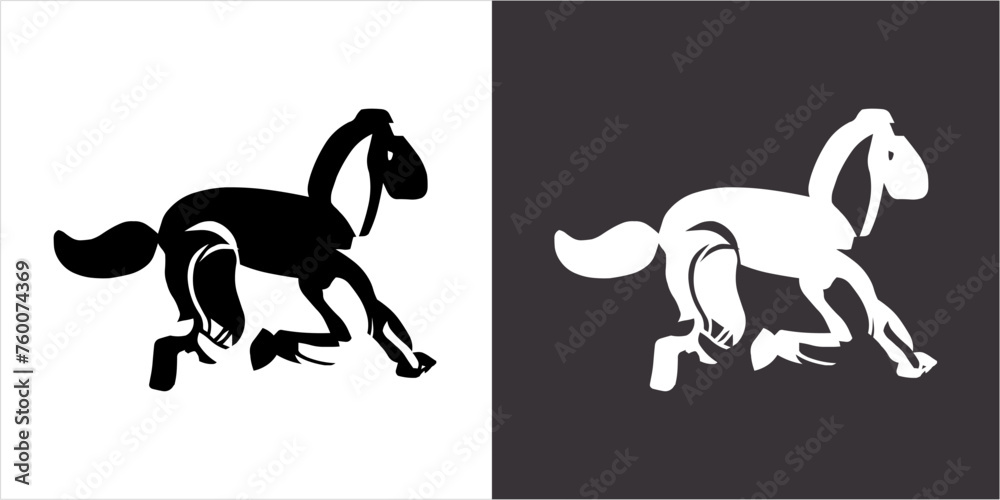 IIlustration Vector graphics of Horse icon