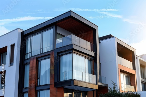 Modern north american style housing development. 