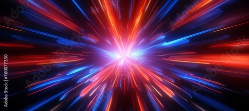 3d render abstract multicolor spectrum background neon rays and colorful glowing lines