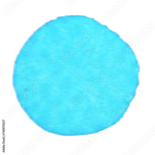 Round circle water color isolated on plain background , fit for your element project.
