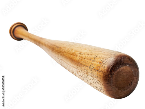 baseball bat cutout isolated on white