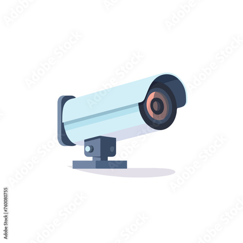 Security Camera icon flat vector illustration isloa