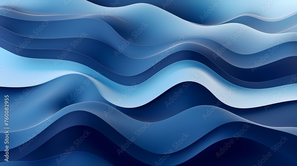 Fototapeta premium Abstract wave pattern, calm visual experience