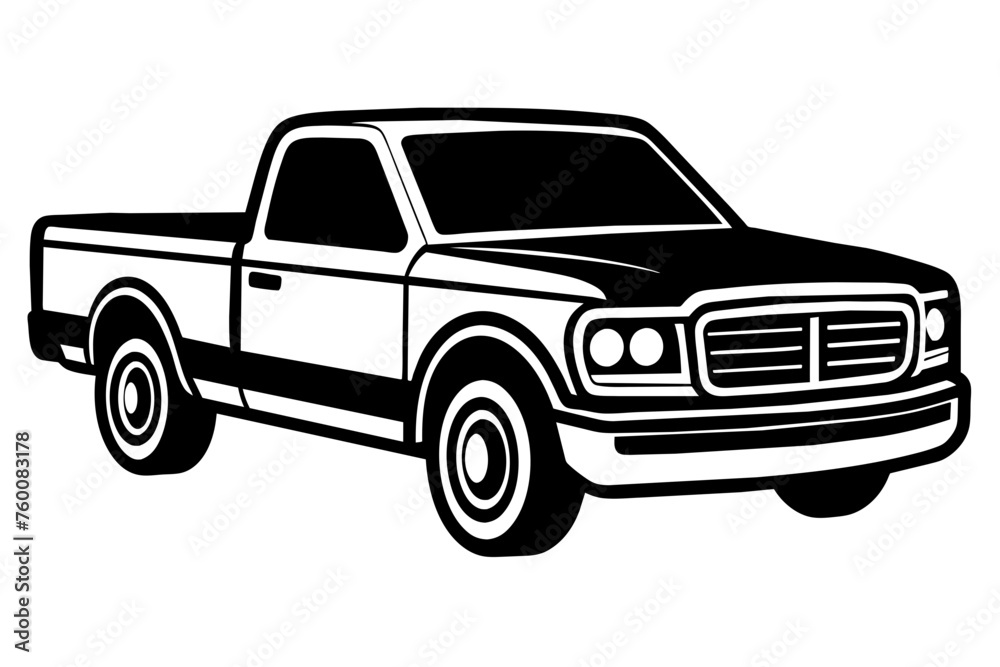 pickup vector illustration