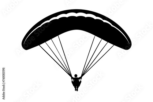 paraglider vector illustration