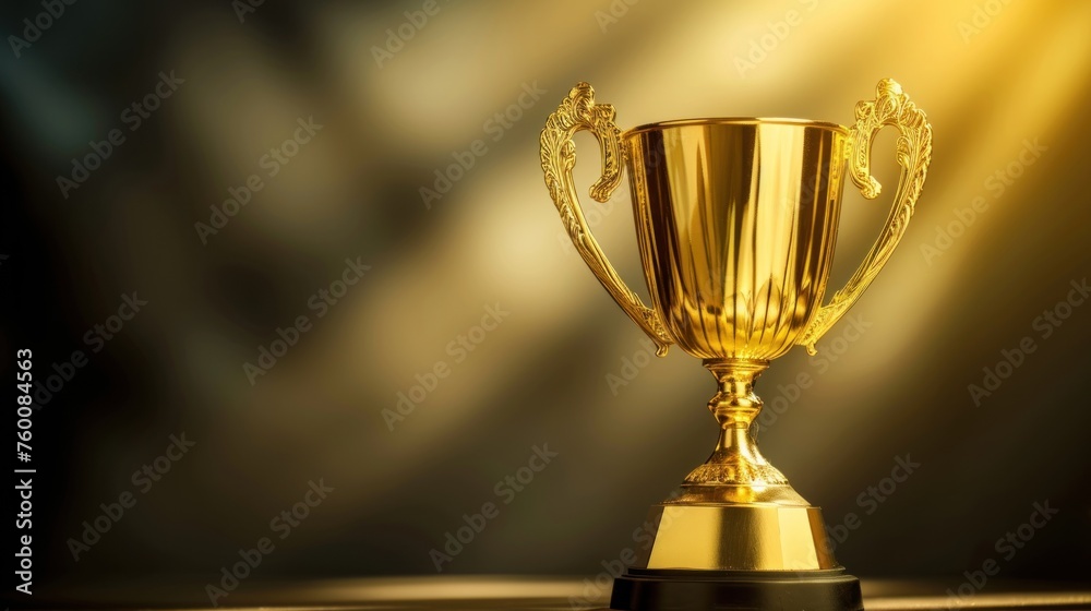 close up of golden trophy on the shinny background close up of golden trophy on the shinny background