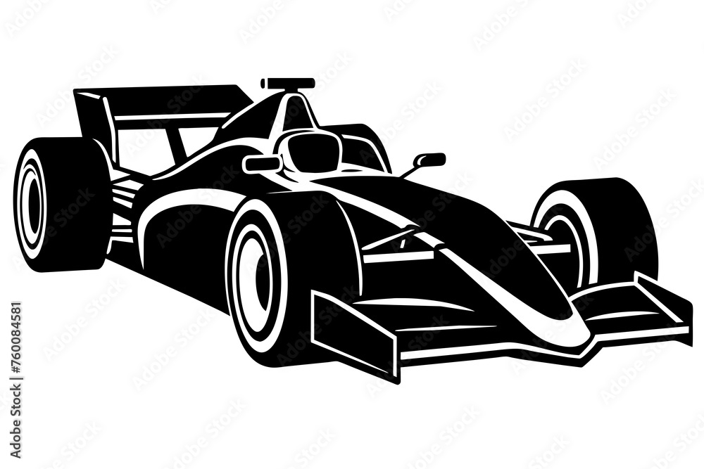 formula one car vector illustration