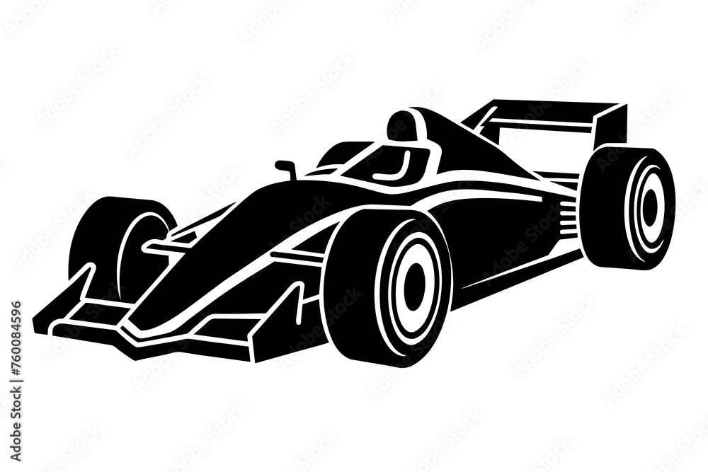 formula one car vector illustration