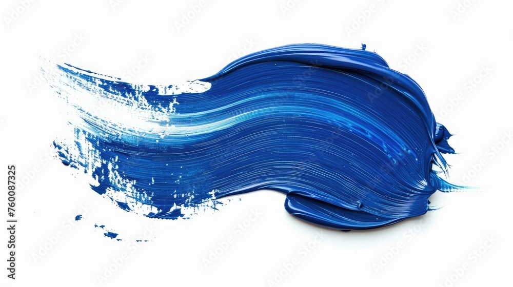 Blue Brush Stroke Design - Abstract Paint Texture on Isolated Background for Decoration Blue Brush Stroke Design - Abstract Paint Texture on Isolated Background for Decoration