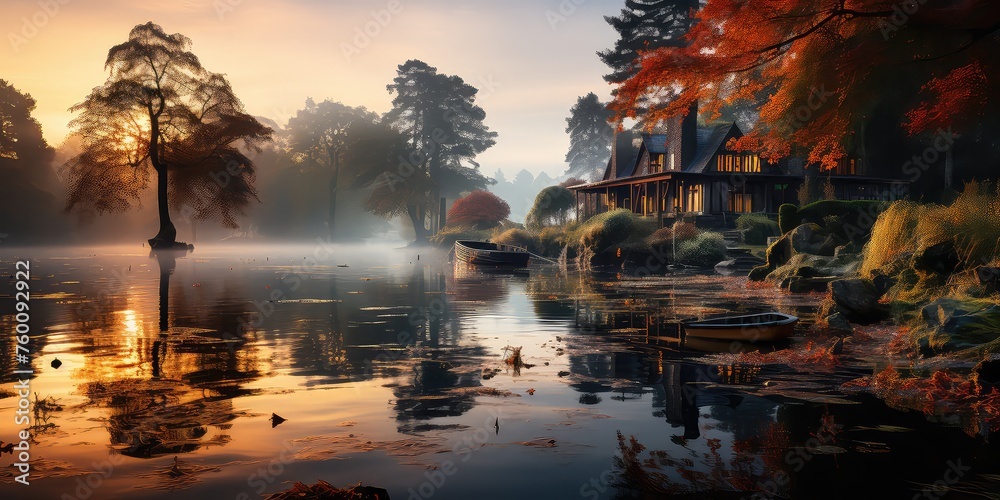 Tranquil Waterside Scenes Images Eliciting a Sense of Calm - Escaping to Recreational Retreats A Pictorial Oasis in Nature 