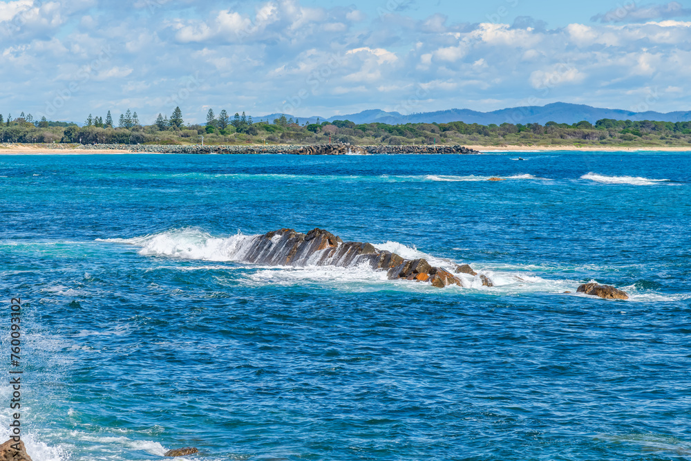 Fototapeta premium Spring days exploring the sapphire blue coast at Forster-Tuncurry
