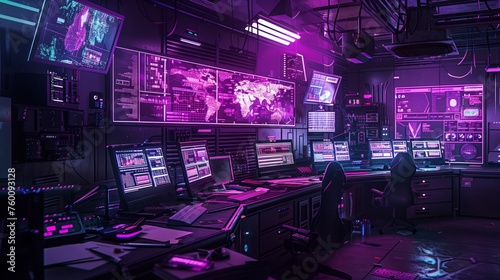 Room Filled With Computer Monitors