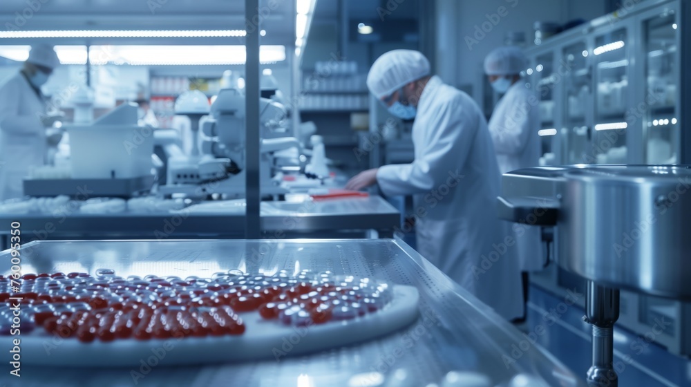 Obraz premium Group Cooking in Kitchen