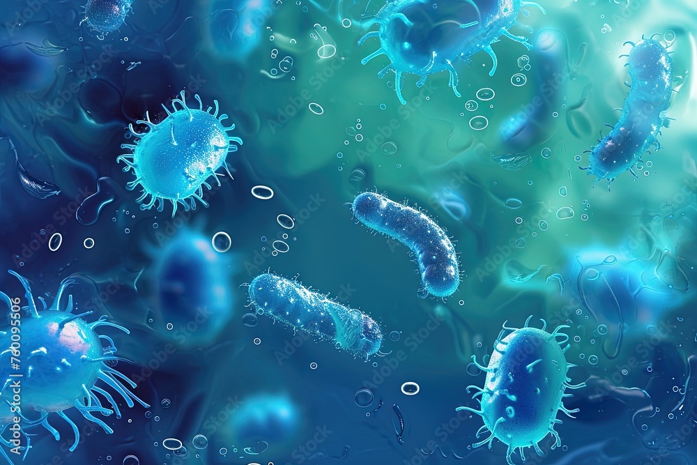 Microscopic world: bacteria under the microscope Microscopic world: bacteria under the microscope