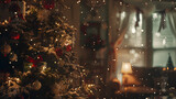 Joyeuses fêtes de fin d'année : une scène festive de joyeux Noël et de bonne année