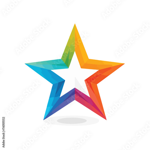 Star icon. Logo element illustration.star symbol de