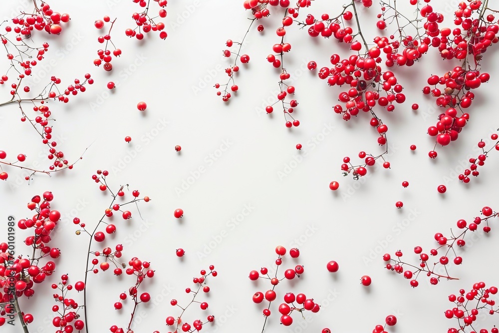 red berries isolated on white background red berries isolated on white background