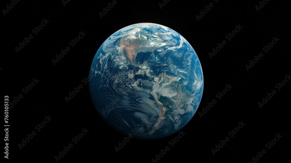 Planet Earth from Space on Earth Day, Blue and Beautiful