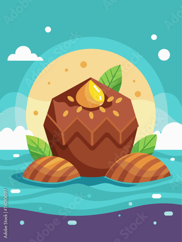 A glass of water rests serenely on a table adorned with a plate of delicious chocolate treats.