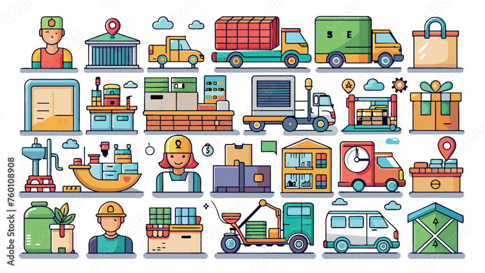 Shipping and delivery service vector icon Shipping and delivery service vector icon