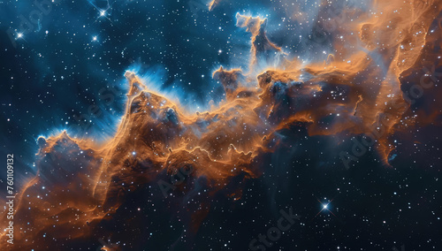 Majestic cosmic clouds in vibrant hues