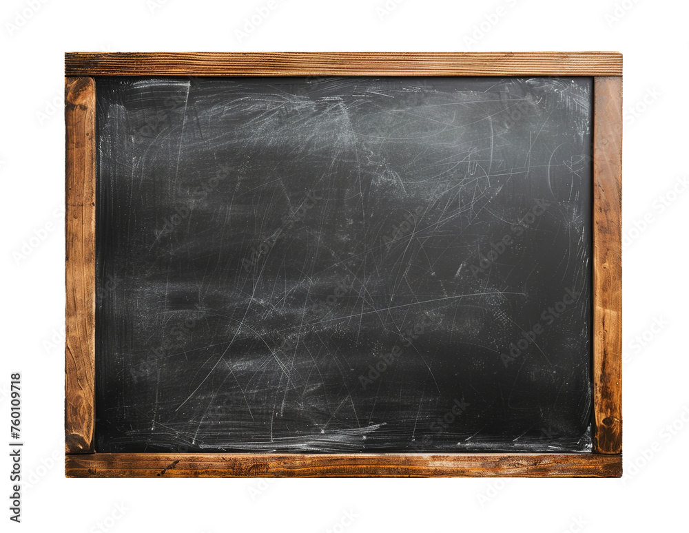 Blackboard isolated on transparent background