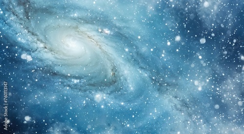 Majestic spiral galaxy amidst star-studded cosmic clouds 