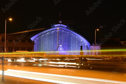 Atocha train station at night
